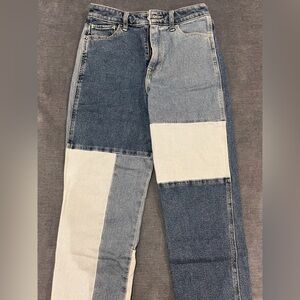 Hollister Patchwork Mom Jeans